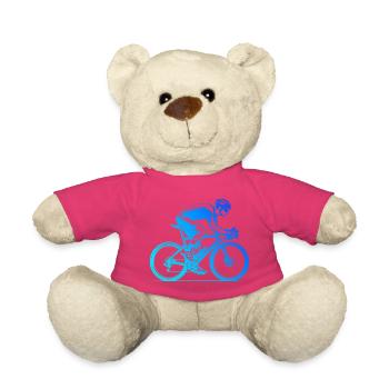 Compact road bike design for road bike - Teddy Bear - pink - Front