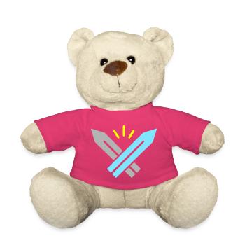 Pixel Schwerter RPG Gaming Retro Vektor - Teddy - Pink - Vorne