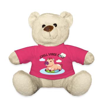 Cute Capybara - Water Glow on Surfboard - Teddy Bear - pink - Front
