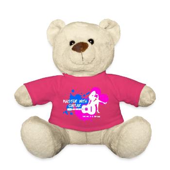 Master with guitar - Blue Pink White - Teddy Bear - pink - Front