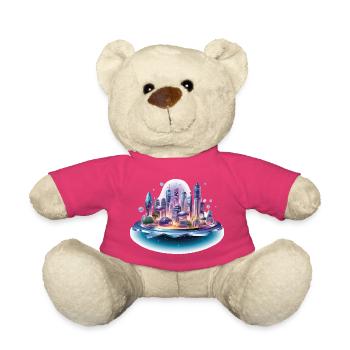 Magie néon de la Ville Flottante - Nounours - rose - Devant