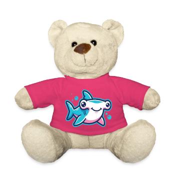 Niedlicher Hammerhai Cartoon Motiv - Teddy - Pink - Vorne