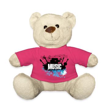 Music Splash Grunge-Typografie - Teddy - Pink - Vorne