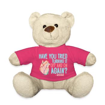 Herzkreis: Schalte ihn aus und wieder ein - Teddy - Pink - Vorne