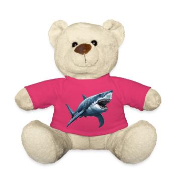 Grand requin blanc Grand requin blanc - Nounours - rose - Devant