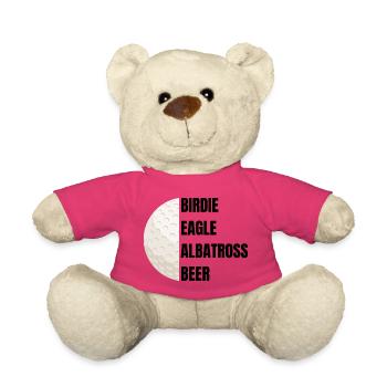 Birdie Eagle Albatross Beer - Golfslogan - Teddy - Pink - Vorne