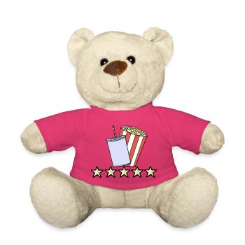 5 Star Movie Night Cinema Popcorn And Soda Review - Teddy Bear - pink - Front