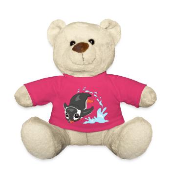 Pinguin Spritz-Splash - Teddy - Pink - Vorne