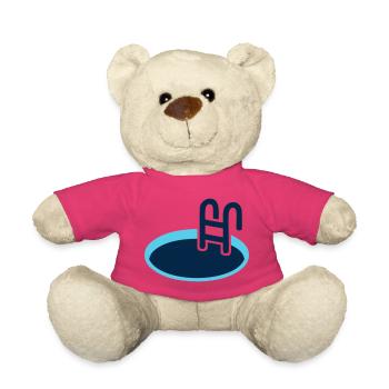 Eisbad Pool Schwimm Logo - Teddy - Pink - Vorne