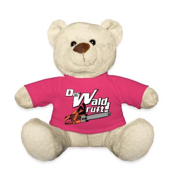 Motorsäge , Kaminholz , Der Wald ruft (25) - Teddy - Pink - Vorne