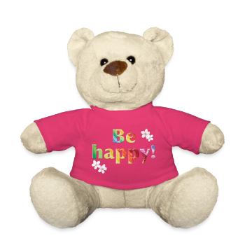Be happy Rainbow - Sonja Ariel von Staden - Teddy - Pink - Vorne