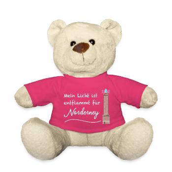 Entflammt für Norderney, Nordsee - Teddy - Pink - Vorne