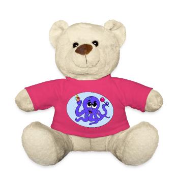 Süßer Oktopus – niedliches Meeresmotiv - Teddy - Pink - Vorne