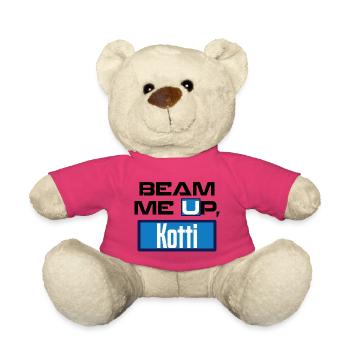 Beam me up, Kotti! - lustiger Spruch - Meme Berlin - Teddy - Pink - Vorne