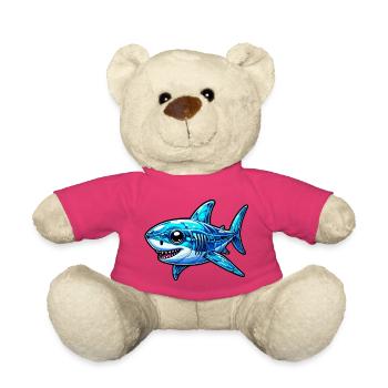 Requin - Nounours - rose - Devant