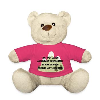 Humorous mountaineer saying - Teddy Bear - pink - Front
