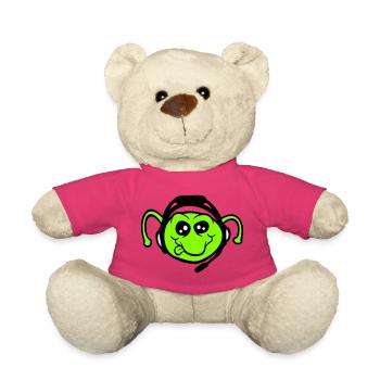Gamer Headset Caterpillar Nerd Gaming Headphones Play - Teddy Bear - pink - Front