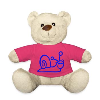 Snail Sunglasses Cute Cute Happy Cool - Teddy Bear - pink - Front
