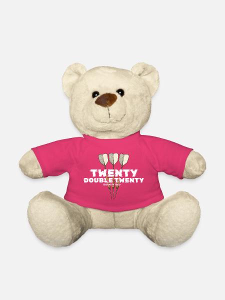 Vintage 1960's Darts Checkout - Teddy Bear - pink