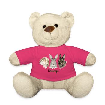 Lustiges Kaninchenklopfen für Kaninchenliebhaber - Teddy - Pink - Vorne