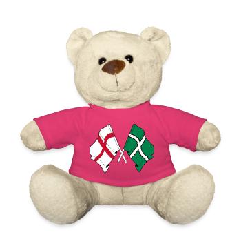 Devon & England Crossed - Teddy - Pink - Vorne