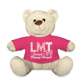 Masseurin Sprüche Massage Lustige Masseur Geschenk - Teddy - Pink - Vorne