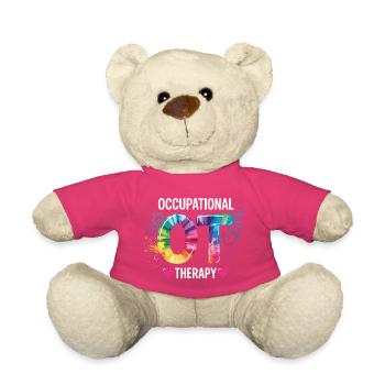 Buntes OT Logo Ergotherapie - Teddy - Pink - Vorne