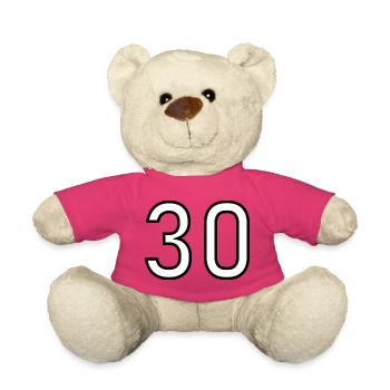 30. 30 YEARS. 30th ANNIVERSARY. 30 YEARS ANNIVERSARY. - Teddy Bear - pink - Front