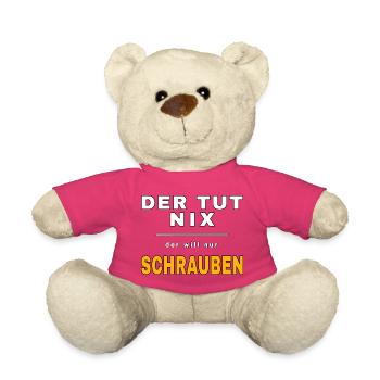 Il ne fait rien, il veut juste baiser – Werkstatt Fun - Nounours - rose - Devant