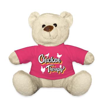 Fans de poulet - Coq - Coq - Poulet de soie - Bio - Nounours - rose - Devant