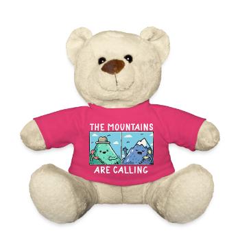 Camping Scouts Mountain Hiking Forest Campers Adve - Teddy Bear - pink - Front