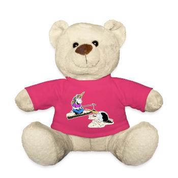 Einhorn und Narwal - Teddy - Pink - Vorne