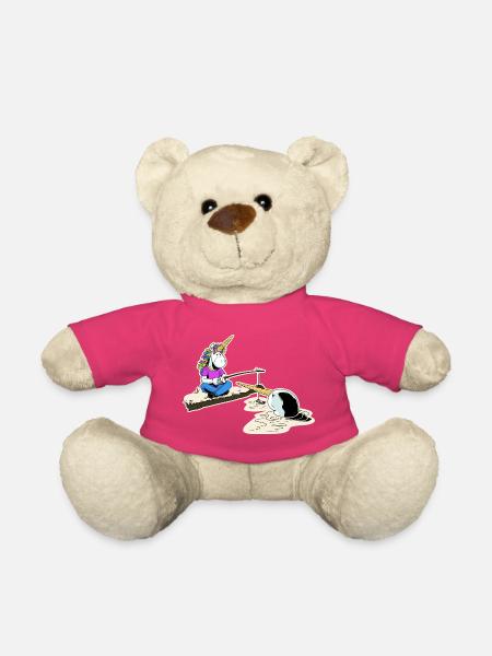Einhorn und Narwal - Teddy - Pink