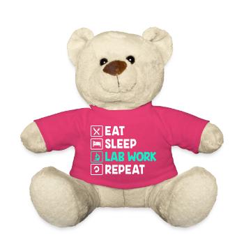 Labor Bio Chemie Mikroskop Laboratory - Teddy - Pink - Vorne