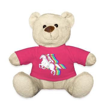 Courses de chevaux - Nounours - rose - Devant