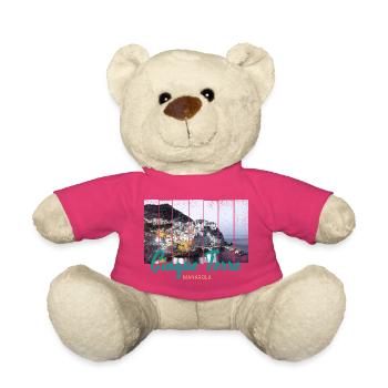 Cinque Terre Manarola in Italien Vintage Souvenir - Teddy - Pink - Vorne