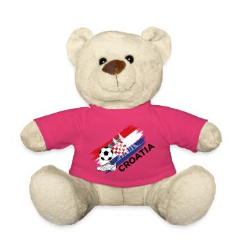 Croatie Football Croatia Soccer Foot Vatreni - Teddy - Pink - Vorne