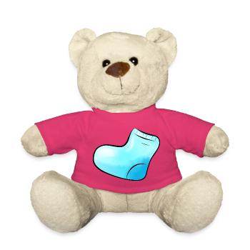 Blue Sock - Nounours - rose - Devant