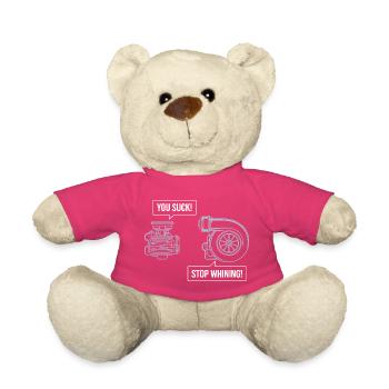 Auto, tu es nul, arrête de râler, mécanique automobile - Nounours - rose - Devant