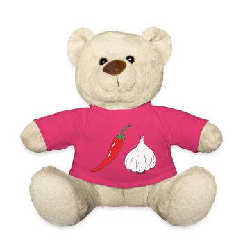 Duo piment-ail - Nounours - rose - Devant