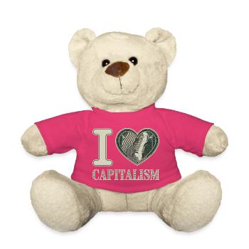 I Love Capitalism Unternehmer Aktien Kapitalismus - Teddy - Pink - Vorne