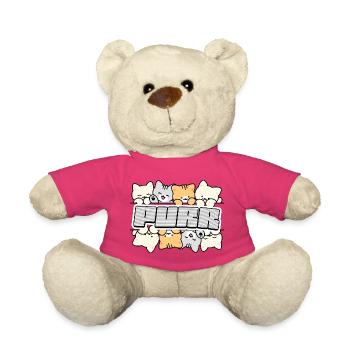 Katzen-Crew-Logo - Teddy - Pink - Vorne