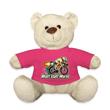 Rennradfahrer Radsport Training Watt statt Worte - Teddy - Pink - Vorne