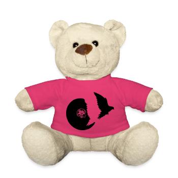 vol d'oiseau vinyle - Nounours - rose - Devant