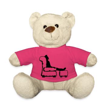 ausruhen schlafen wohnzimmer moebel tv schauen guc - Teddy - Pink - Vorne