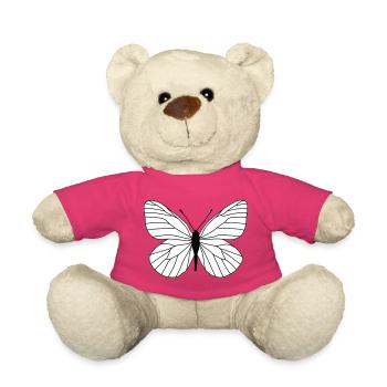 Schmetterling weiss - Teddy - Pink - Vorne