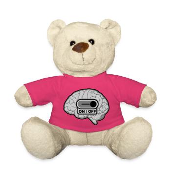 Turn off brain switches - Teddy Bear - pink - Front
