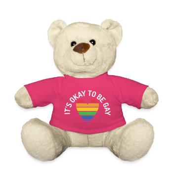 Es ist in Ordnung, schwul zu sein - Teddy - Pink - Vorne