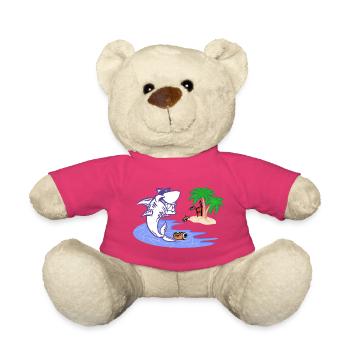 SHARKYS OLDHOUSE Sharky vor Inselparadies - Teddy - Pink - Vorne