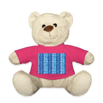 Verseau Rayures tuiles - Nounours - rose - Devant